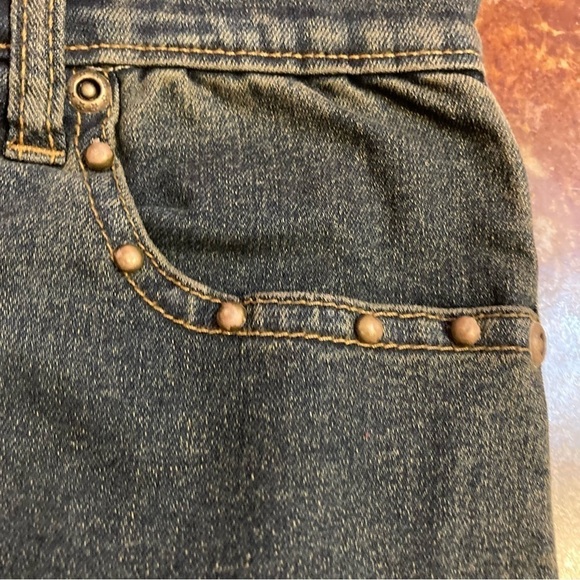 Girls Sweet Jane Painted Studded Flare Jeans - Picture 3 of 6